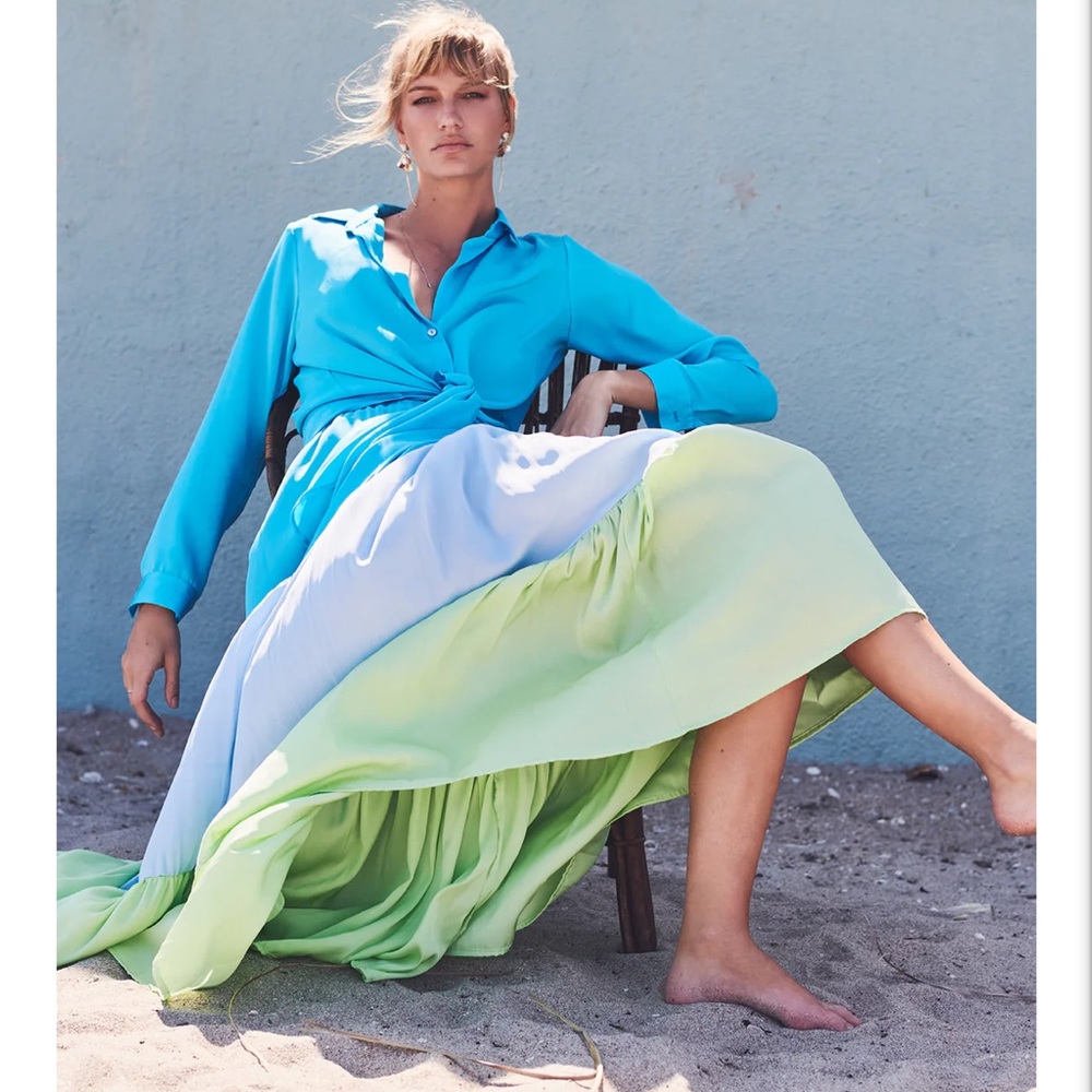 NWT NOUVELLE Clifton Silk Skirt